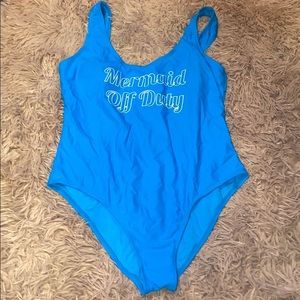 Mermaid off duty bathing suits one piece